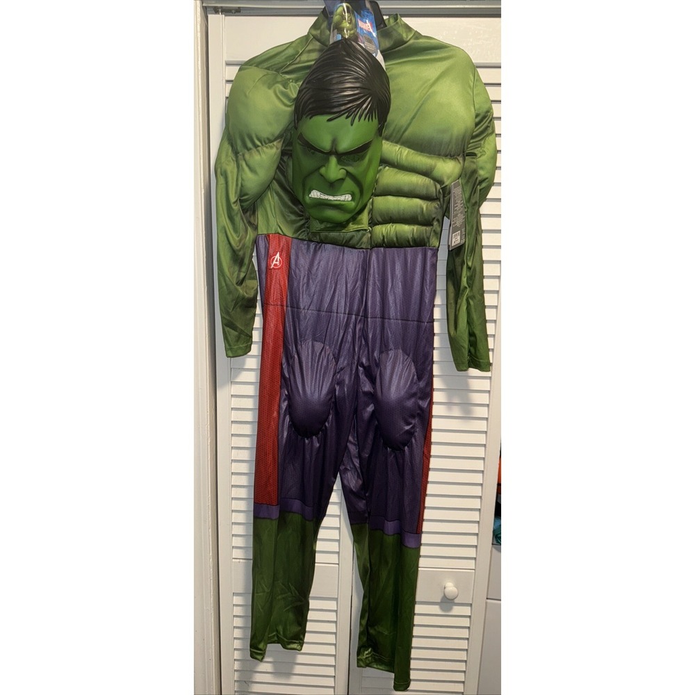 Incredible HULK Halloween Avengers Costume Marvel Disney Store Kid Sz 11/12yrs